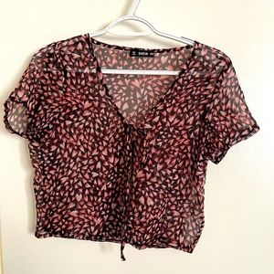 SHEIN see through crop top